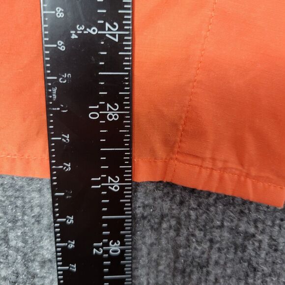 ALAIN WEIZ Orange Silk Blend Short Sleeve Epaulet Collared Button Up Top SIZE 16 - Picture 6 of 12